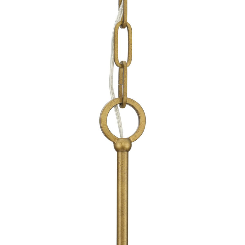 Loretta Gold Ombre 9-Light Tiered Chandelier with Clear Glass