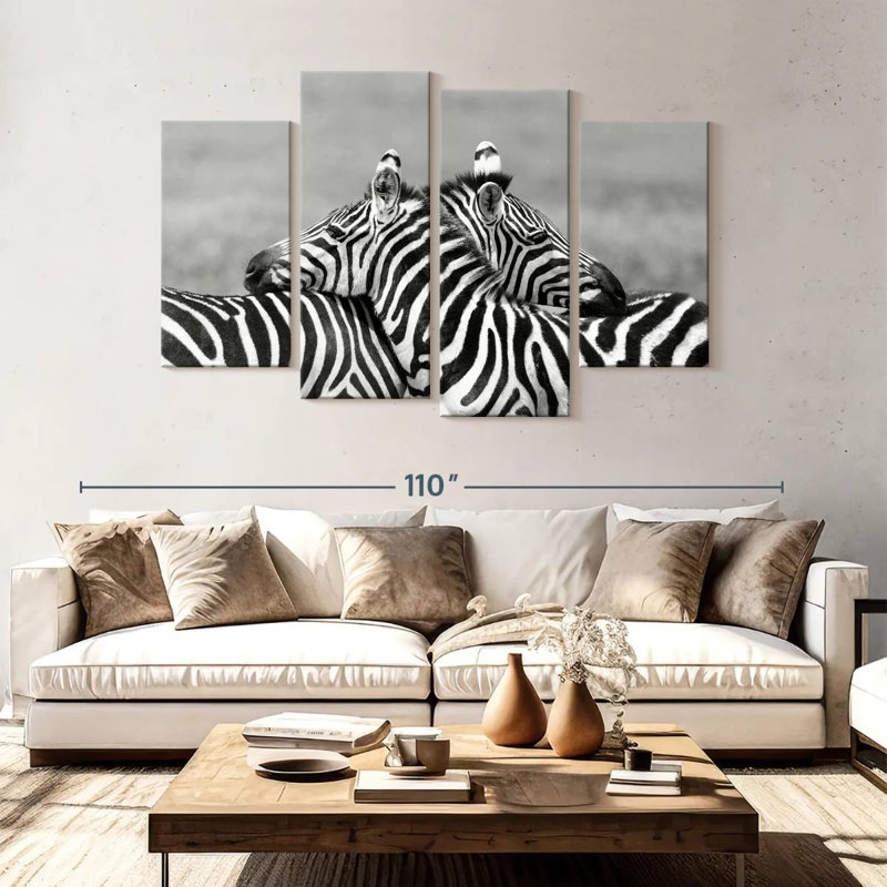 Loving Zebras, 54" H x 84" W