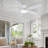 52" Flush Mount Ceiling Fan With Lights And Remote Control, Reversible And 5 Dual-sided Blades-498187542
