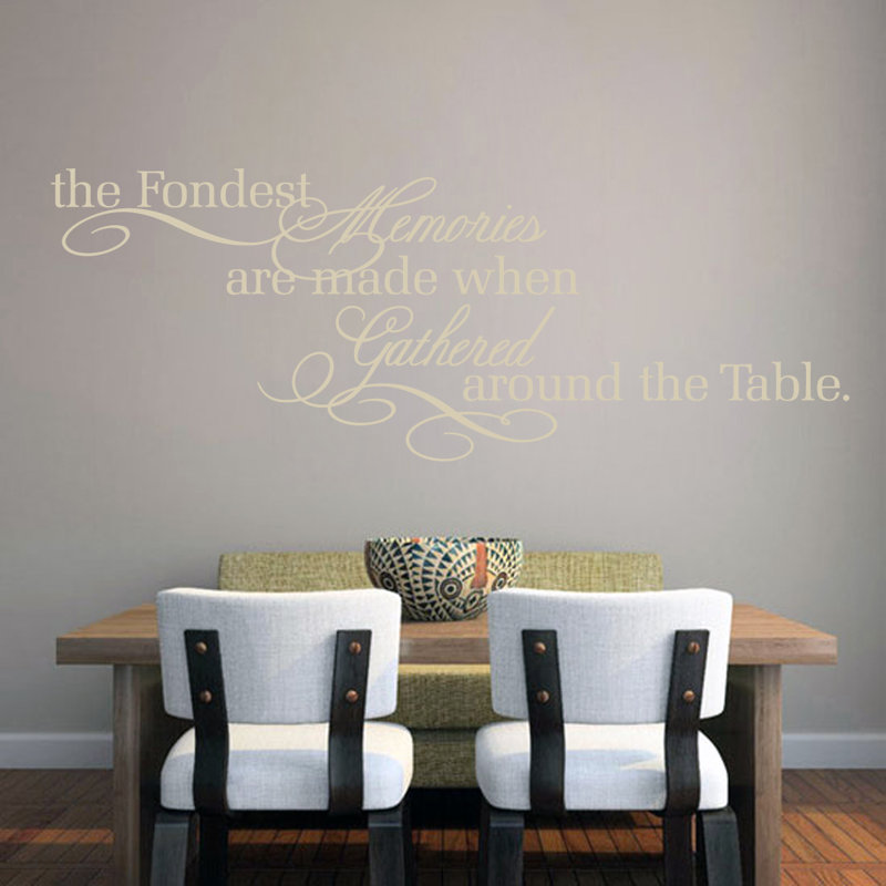 Text & Numbers Non-Wall Damaging Wall Decal, Light Beige