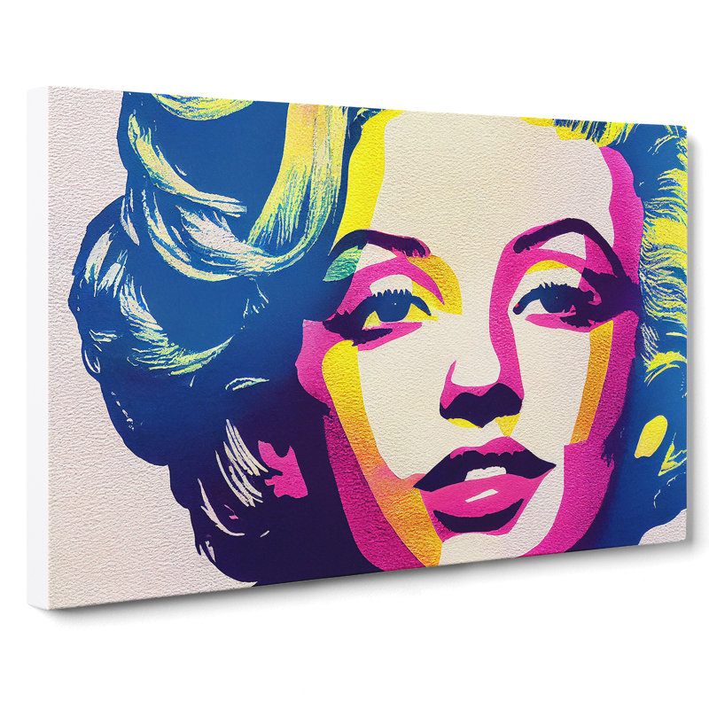 Pop Art Woman Vol.2 Abstract - Wrapped Canvas, 35cm H x 50cm W