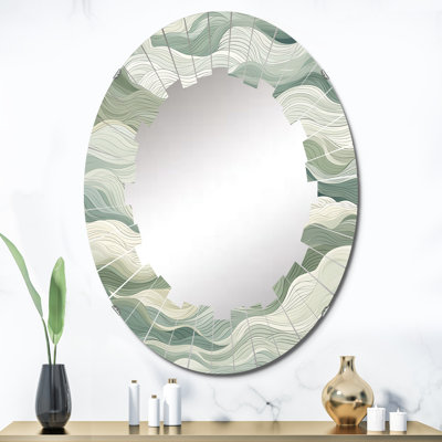 Miroir mural Green Line Art Nature