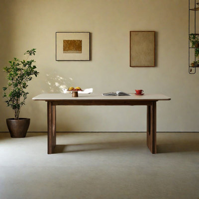 Nordic Solid Wood Rectangular Dining Table