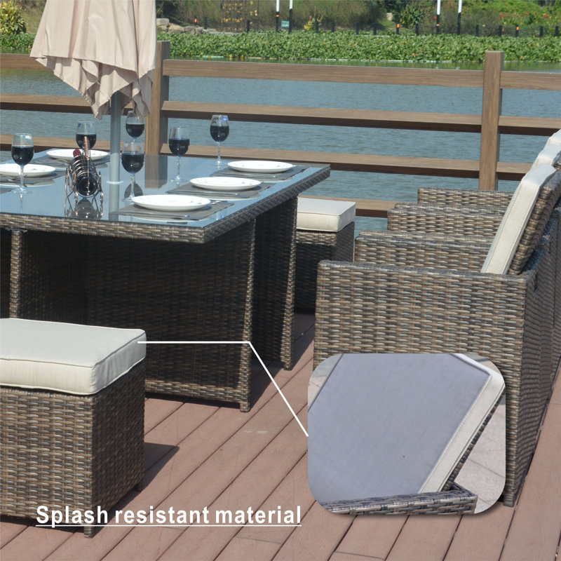 Jarhia 10 - Personne 74,8 L extérieur, Blanc, Brun