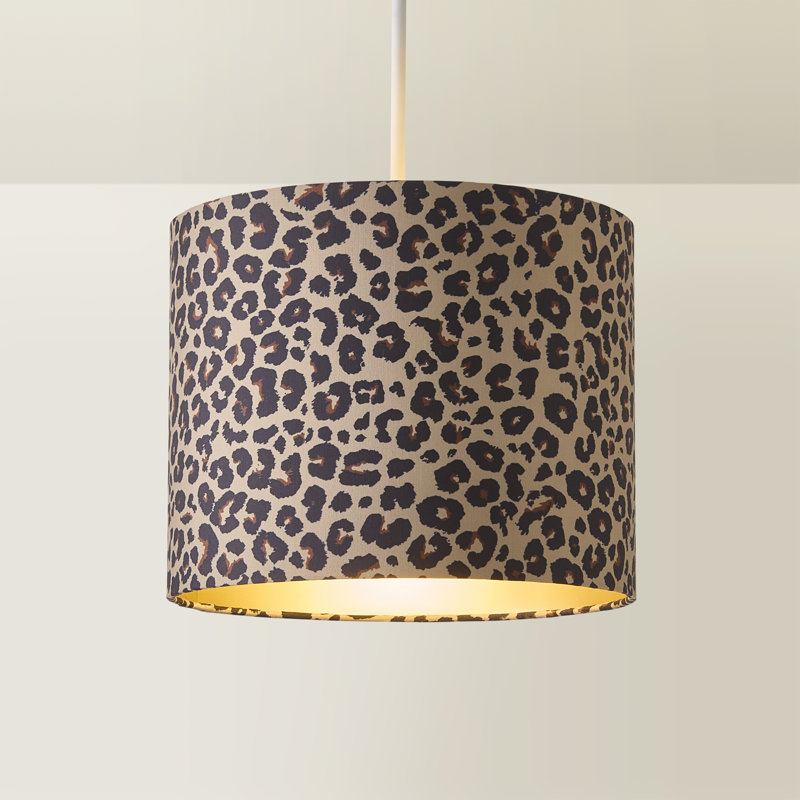 Aljet 20cm H Blended Fabric Drum Lamp Shade ( Slip-On ) in Brown: Cream