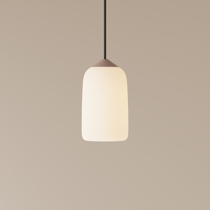 Goby Pendant Light, Black, 18" H x 9" W x 5.25" D, Blossompink
