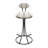Counter Height Striped Bar Stools, Of 2 With Modern Velvet Upholstery, Ergonomic , Footrest, Stable Base, 220 Pounds Loading, Indoor Use For Small Restaurant Stools Kitchen Island, Lightweight Frame,-1242479197
