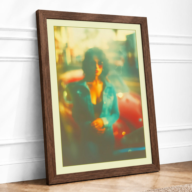Two Souls, One Light Modern 1 Piece Single Picture Frame Wall Art, A1 - 84.1 x 59.4 cm, Walnut
