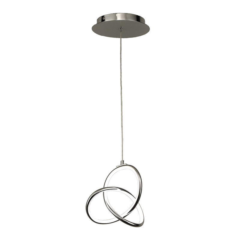 Vornado 1-Light LED Novelty Pendant, Chrome