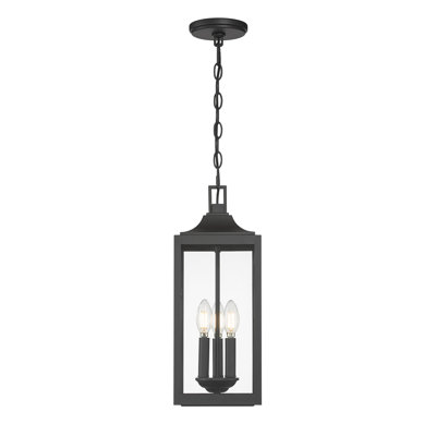 Halston 7.25" Wide 3-Light Outdoor Hanging Lantern