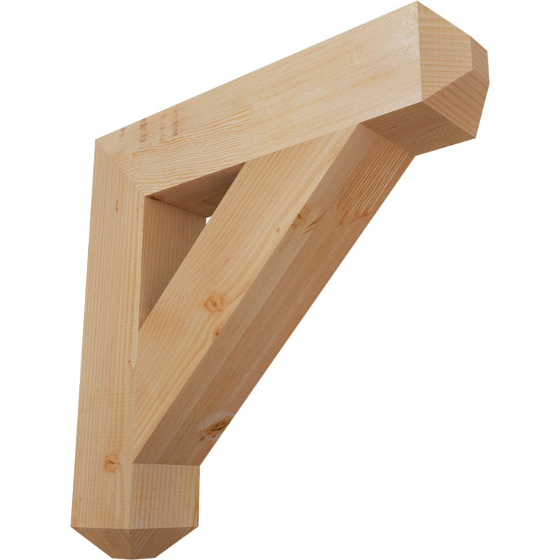 Support lisse artisanal, sapin Douglas, l 5 1/2 po x P 30 po x H 30 po, H 30 po x l 5,5 po x P 30 po, Douglas (lisse)