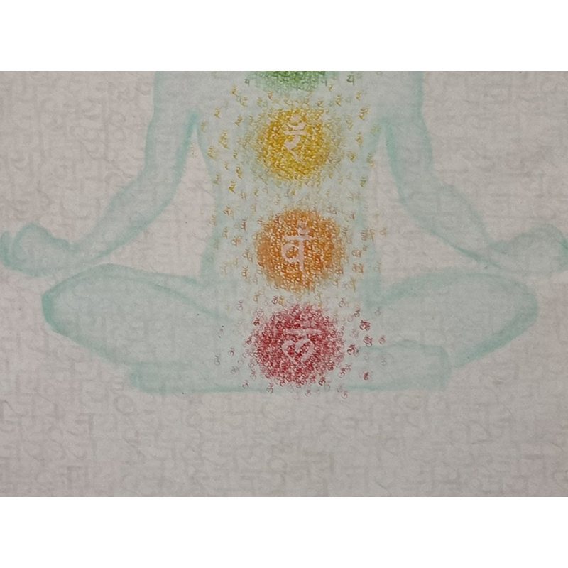 7 chakras corporels | Acrylique sur toile par Avani Mayank Desai