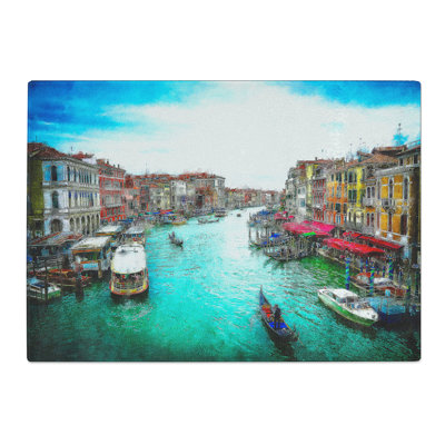 Tempered Glass Gondolas in Venice Italy Chopping Board