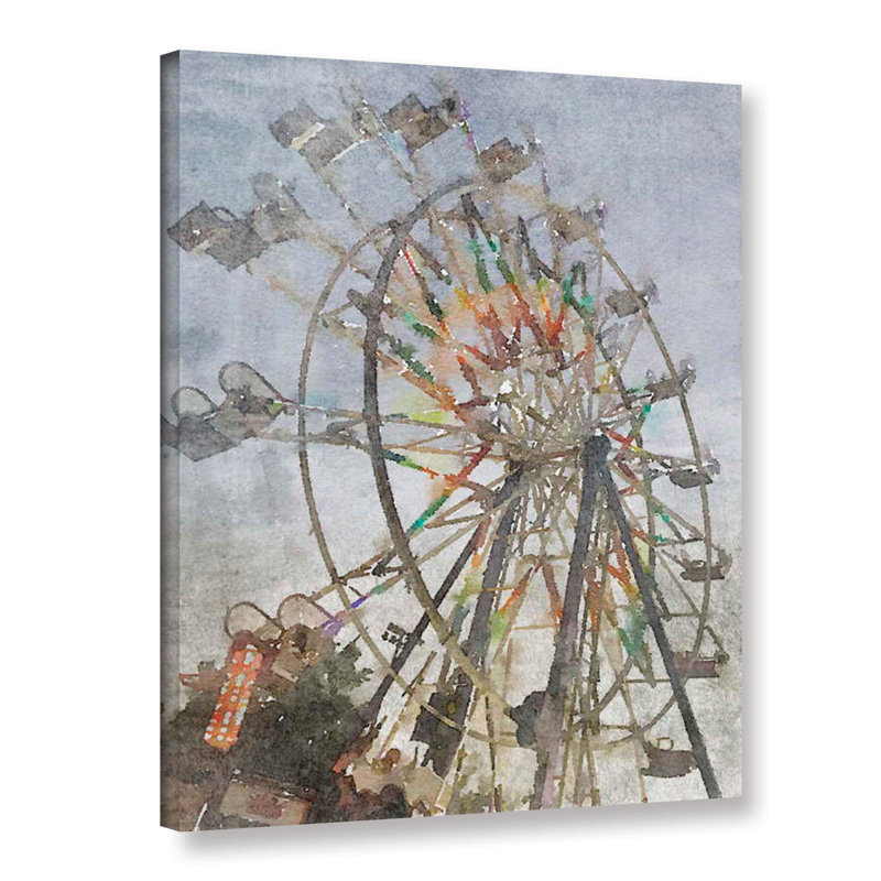 « a ferris wheel 2 », reproduction d’impression sur toile, H 10 po x l 8 po x P 2 po