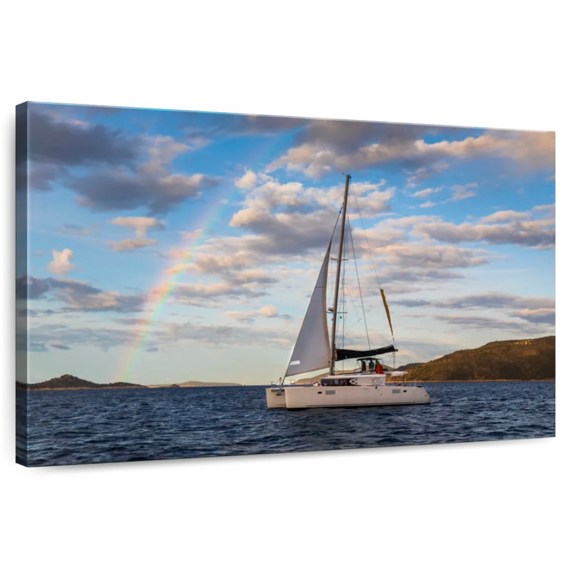 Mehar Rainbow Over Catamaran, 24" H x 36" W