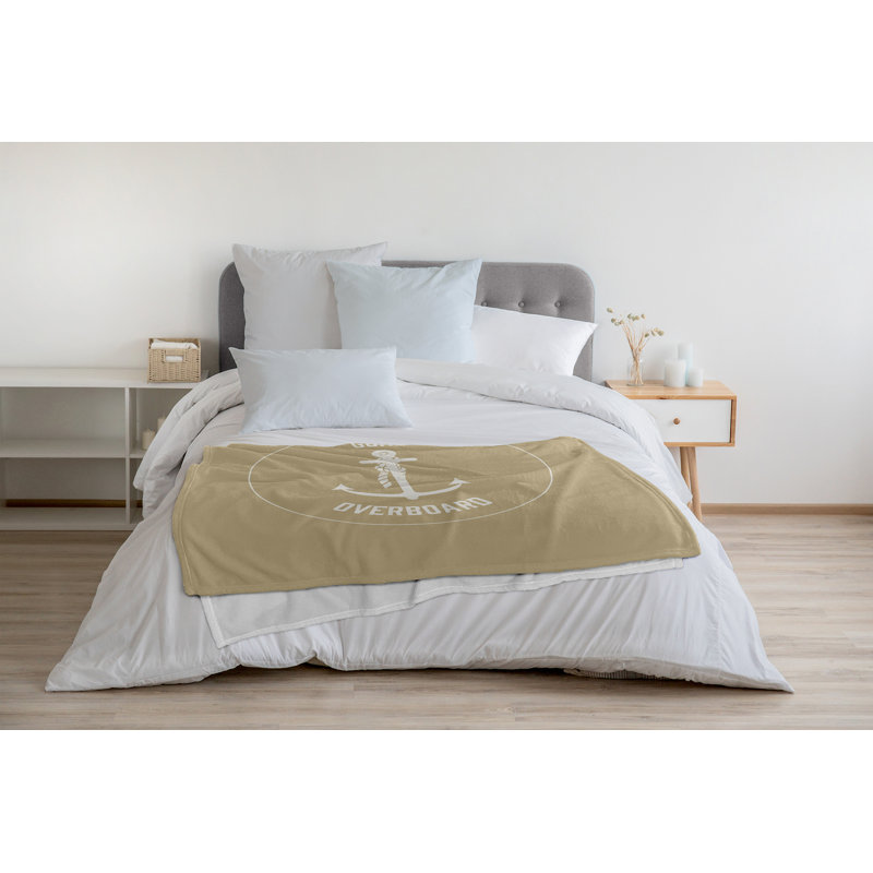 Jeté polaire Nautical Nights, L 60 po x L 80 po, Taupe, 1.95