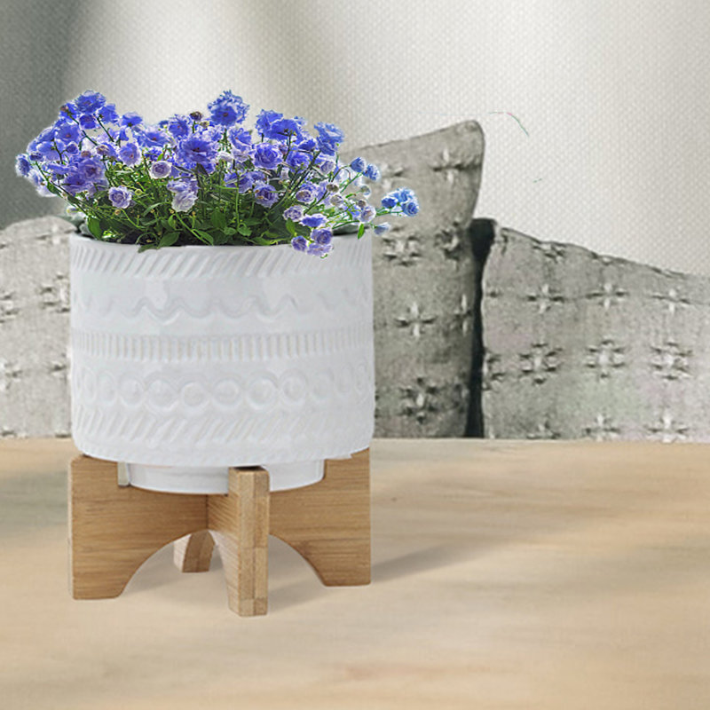 Elesio Pot Planter, 8" H x 6" W x 6" D