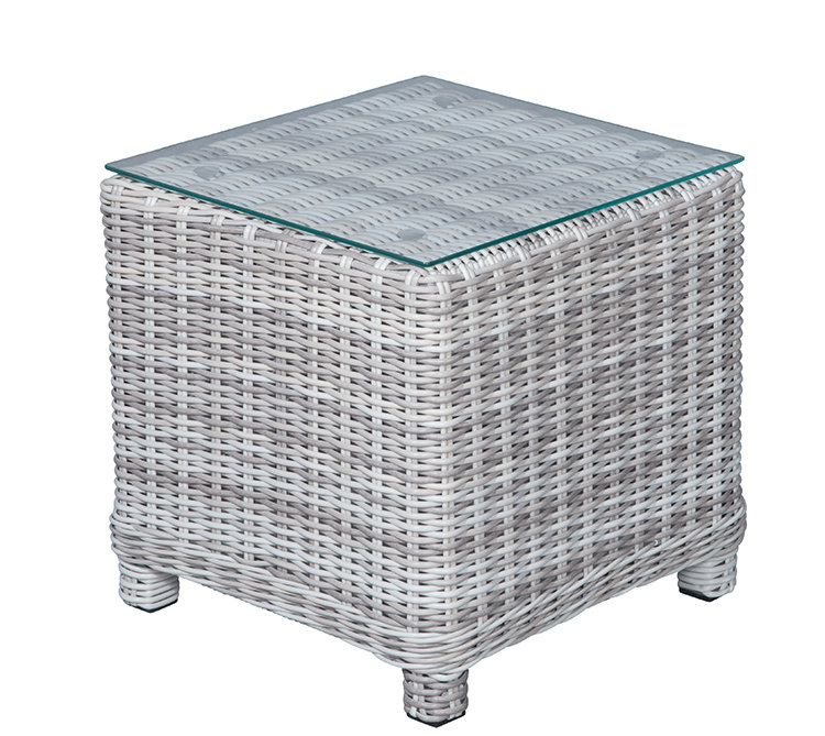 Veracruz Side Table, Cloudy Grey