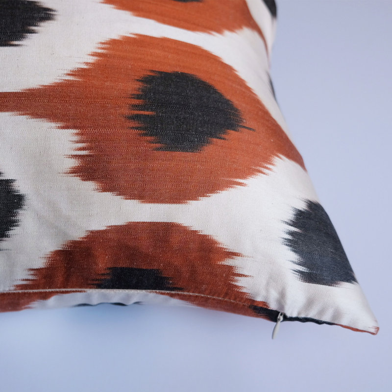 Dose Ikat Feather Reversible Throw Pillow