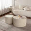 Ensemble de 2 tables basses gigognes Beige