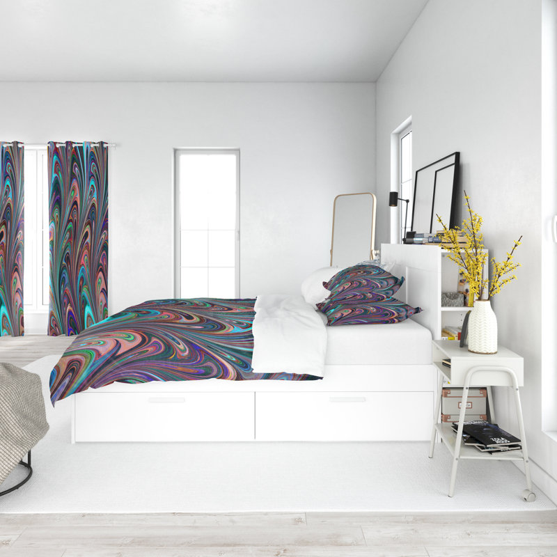 Abstract Duvet Cover, Twin Duvet Cover + 1 Queen Pillowcase