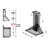 ZLINE 42 In. Designer Series Convertible Vent Wall Mount Range Hood (8KBB-42)-21581854