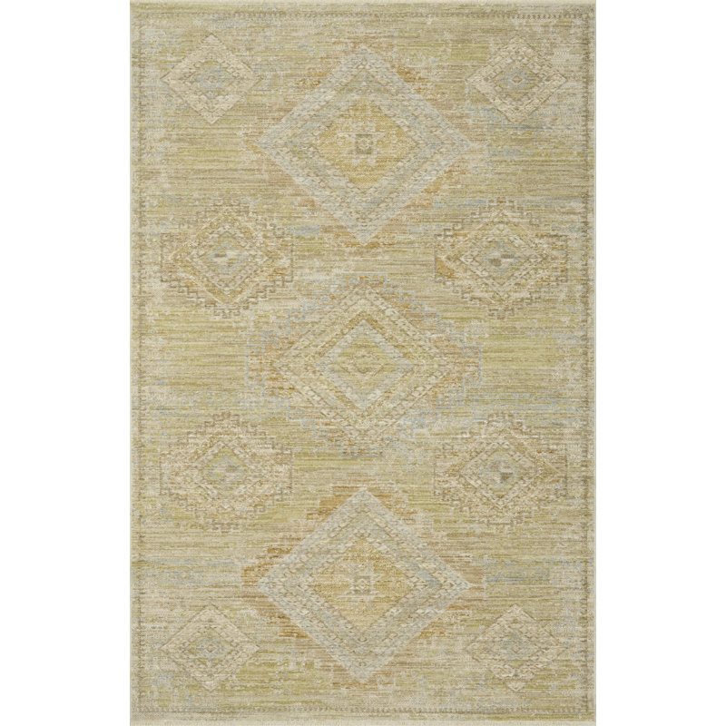 Loloi Elora Pistachio / Clay Area Rug, Pistachio / Clay 7'-10" x 7'-10" Round