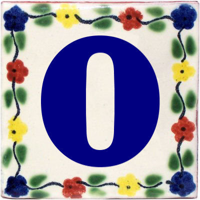 4,2 po x 4,2 po 2 pièces TalaMex Bouquet Talavera