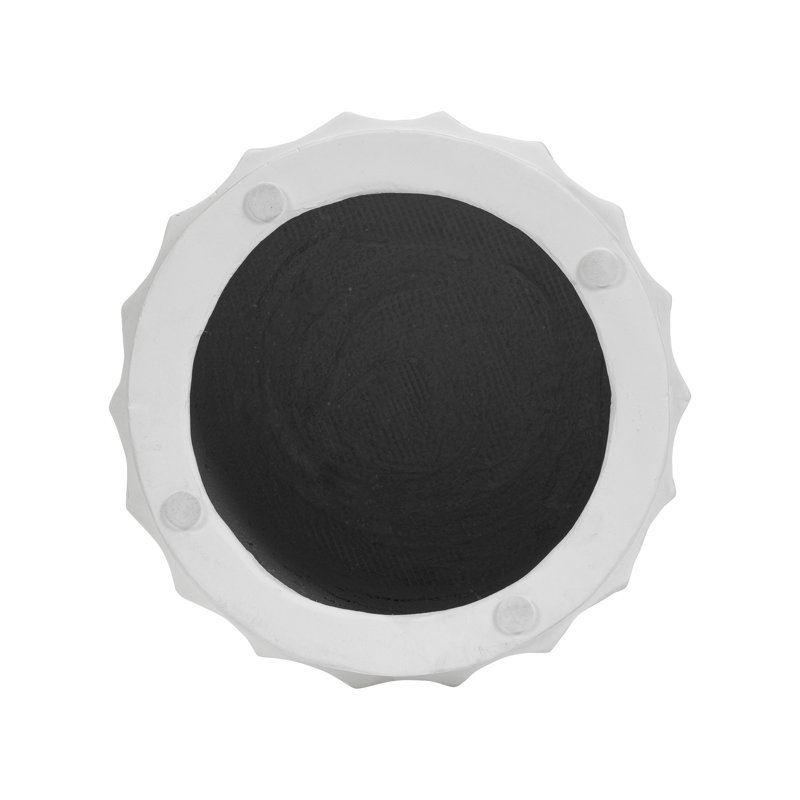 Kavala Hand-Crafted Fluted Textured Cement Side Table