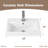 20''Mini Modern Freestanding Single Bathroom Vanity with Ceramic Top For Small Space-105116842