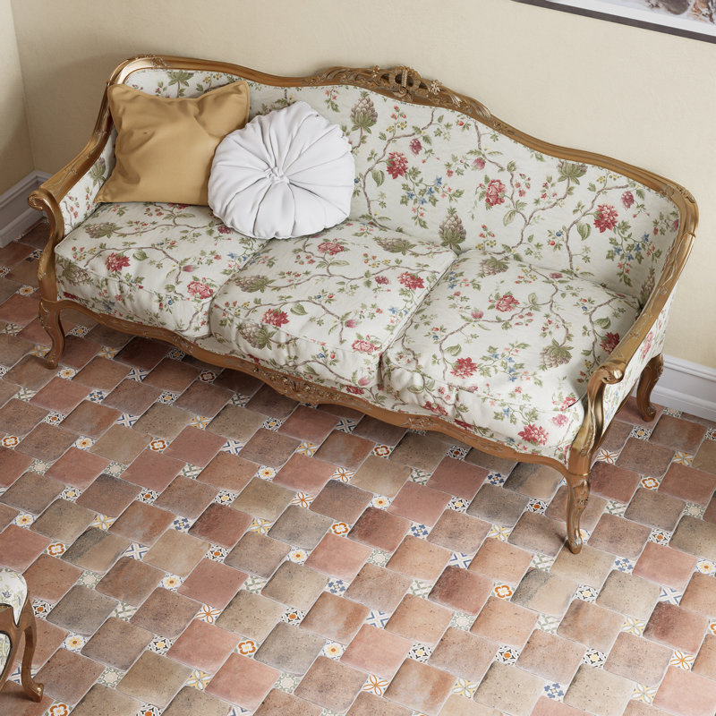 Benisa Marelle W / Taco 5-7 / 8 po X 8 po Carreau de porcelaine pour plancher et mur