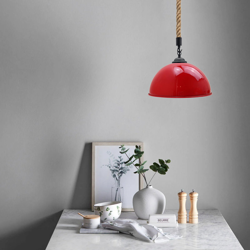 Glasco 1 - Light Single Pendant, Yes, Red