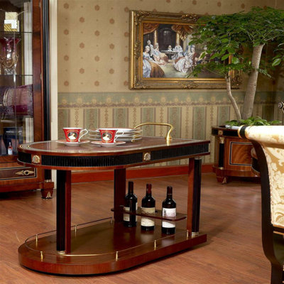 Edelman Solid Wood Bar Cart