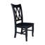 Chaise d'appoint en bois massif Audianna-372846319