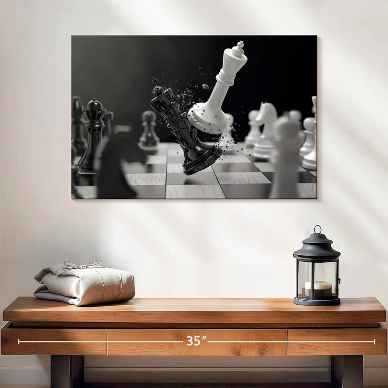 Senne Chess Battle, 20" H x 30" W