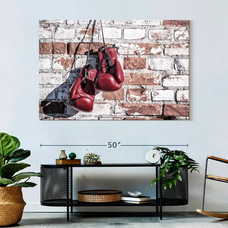 Sireci Red Boxing Gloves, 34" H x 51" W