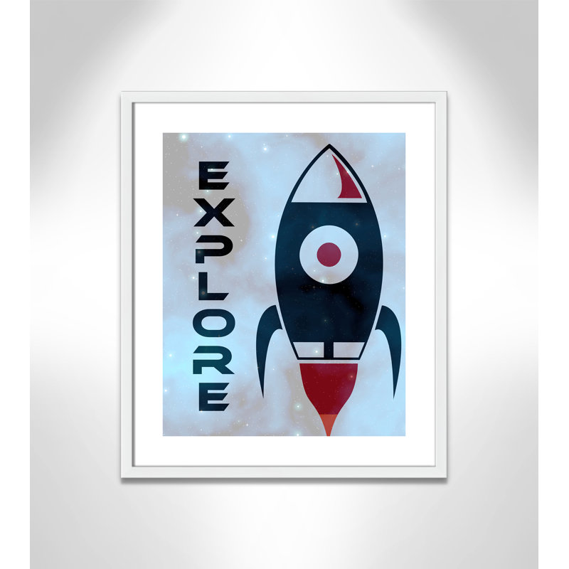 Explorer l’espace, H 25,5 po x l 21,5 po x P 1,19 po, Encadré de boîte blanc