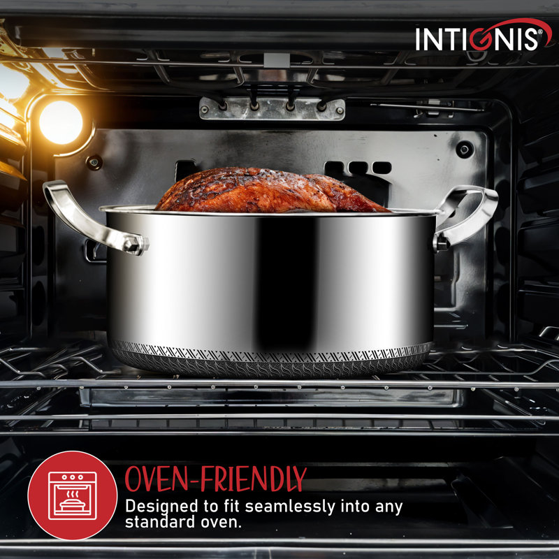 8 - Piece Non-Stick Stainless Steel Cookware Set