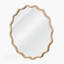 Miroir décoratif rond en bois naturel ondulé de 36 po de couleur bois naturel, pour chambre à coucher, salle de bain, salon, entrée-1002783116-1002783117