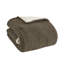 Édredon en chenille gaufrée pour très grand lit - 100%, couleur brune, 2 taies décoratives, lavable à la machine, tricot inversé en tissu réversible-122454244