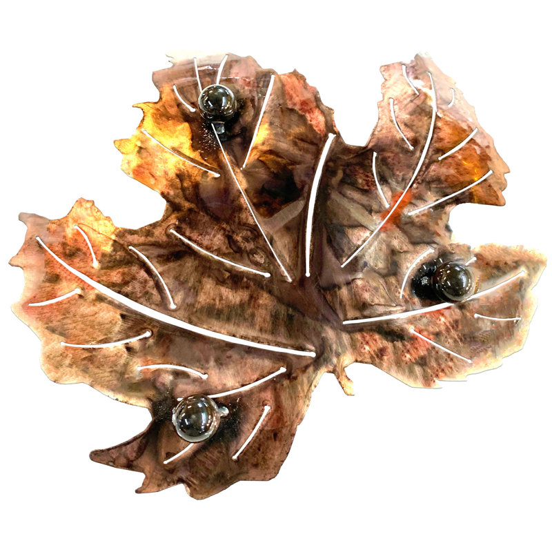 Seasonal Handmade Traditional Landscape & Nature Wall Decor on Metal, distressed copper