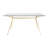 Lauryl Glass Top Metal Base Dining Table-26127515