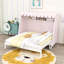 House Bed with Trundle, Tent, LED Lights and Shelf-130911732