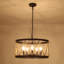 Lustre cylindrique à 5 lumières de 20 pouces à intensité variable avec corde de chanvre pour le salon-1175348645