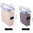 Cereal Containers Storage Set - 6 Piece Airtight Large Dry Cereal Storage Containers(135.2Oz), BPA Free Dispenser Plastic Cereal Storage Containers With 16 Labels & Pen