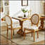 Ensemble de 2 chaises de salle à manger élégantes de style français avec structure en bois massif, revêtement en velours, garniture cloutée et ressorts en acier-109396821