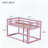 Twin Over Twin Rubber Wood Floor Bunk Bed with Ladder (Upper Slats Only)-483583668