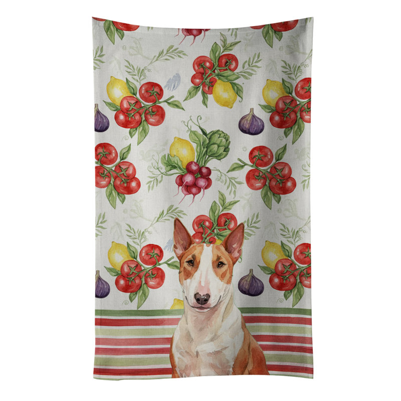 Torchon rouge et blanc Bull Terrier, Red/White Bull Terrier