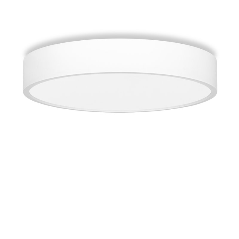 Demitra Glass Flush Mount, White, 8cm H x 47.5cm W x 47.5cm D