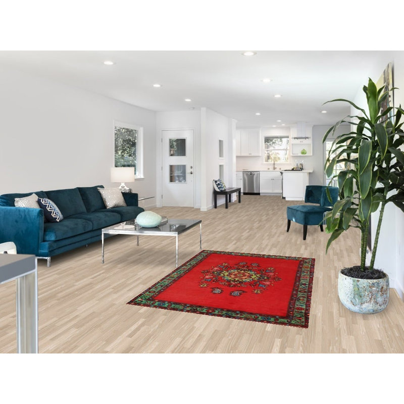 Tapis traditionnel en laine Medallion 4x6